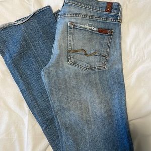 90s style 7 For All Mankind Boot cut jeans in size 28.